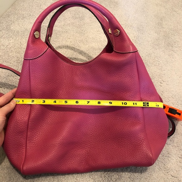 Bruno Magli Pink Fuchsia Leather Bag - Picture 10 of 12